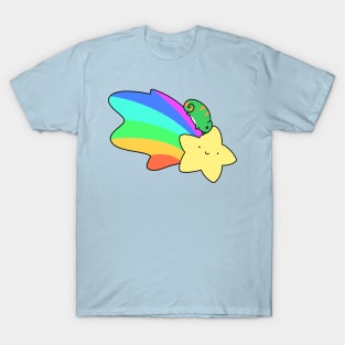 Rainbow Shooting Star Chameleon T-Shirt